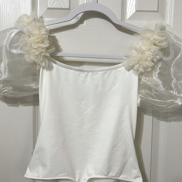 Free People Intimately, Pretty Petals Bodysuit in Ivory, Small, NWOT - Picture 11 of 11